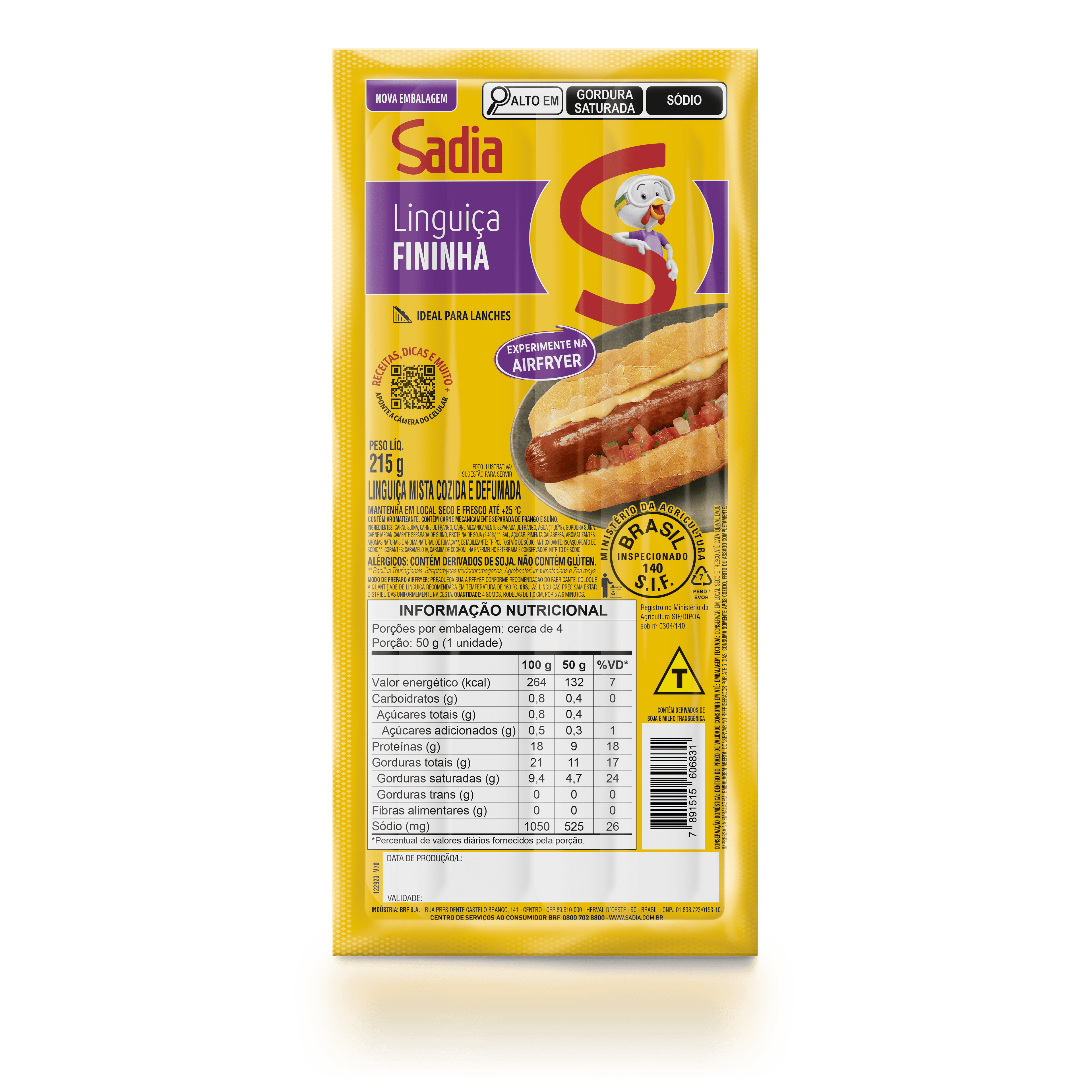 Kit Sadia Fraternidade